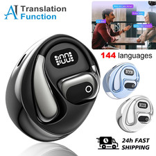 AI Translator Earbuds Bluetooth 5.3 Wireless Headphones 144 Language HiFi ENC