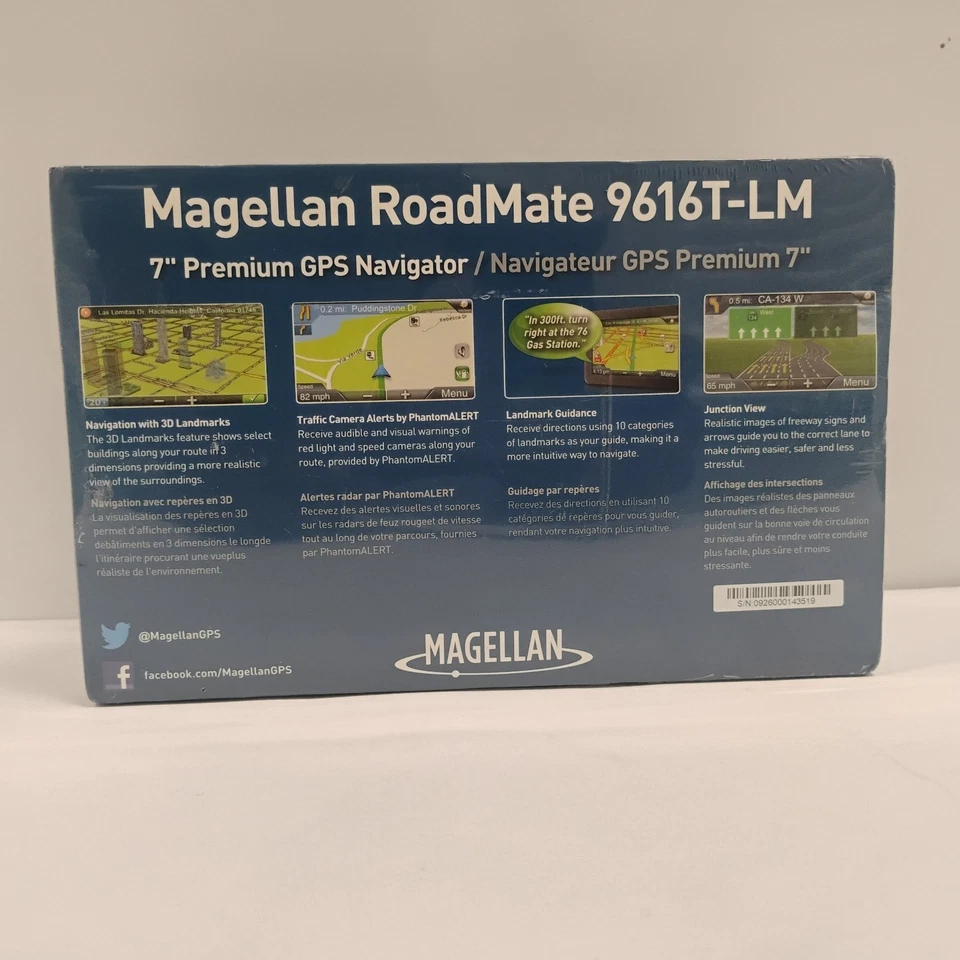Magellan RoadMate 9616T-LM 7" Premium 3D Landmarks GPS Navigator System NIB - Image 2 of 4