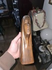 Hand Carved Wooden Female Bust — photo 1