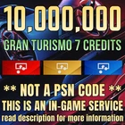 Gran Turismo 7⭐10 Million Credits⭐PS4 & PS5 🟢READ DESCRIPTION🟢