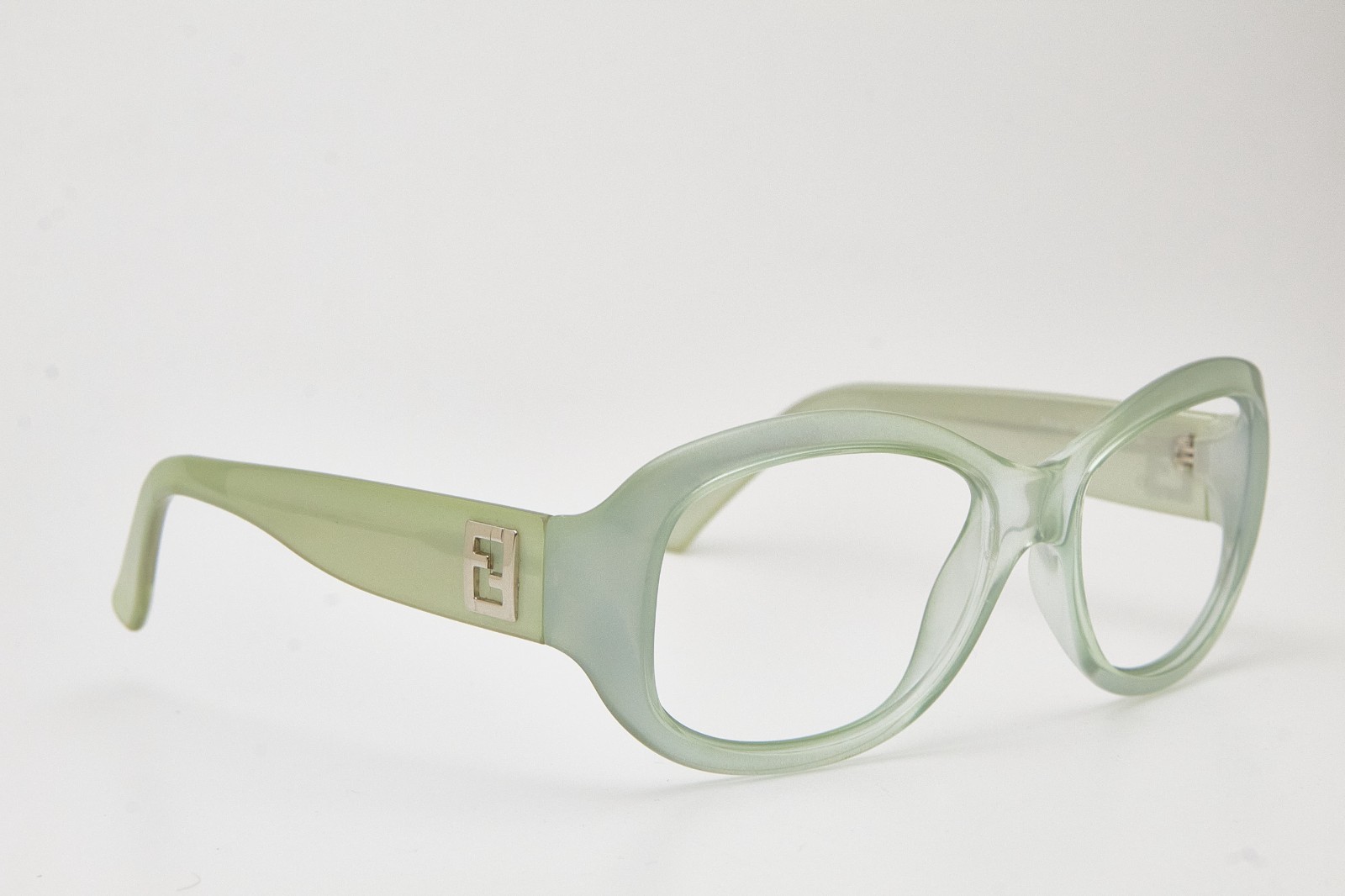 Vintage Fendi FS5102 Mint Green Oval Eyeglasses 2000s Italy Coquette Aesthetic thumbnail 9