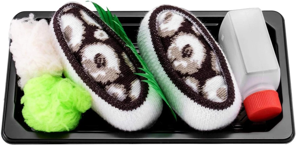 - Donna Uomo Calzini Sushi Octopus Marrone - 1 Paio - Taglia 36-40 - Immagine 2 di 4