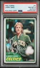 Larry Bird Signed 1981 Topps #4 Auto PSA 8 NM