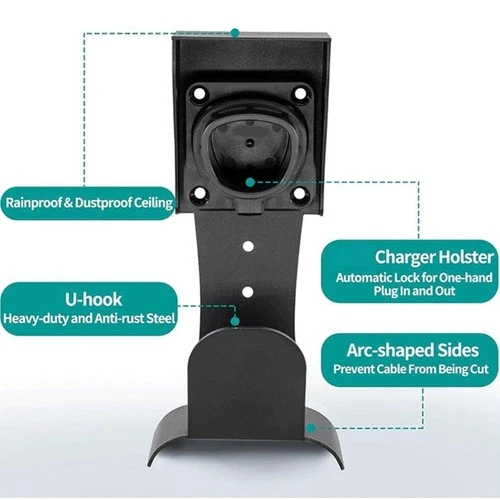 Vehicle Charging Station Stand Power Mount Space Saving Wall Installation System