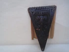Indonesian Batak ceremonial calendar ( PORHALAAN) with wooden mask   ODD CURIO