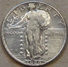 1926-D Standing Liberty Quarter 25c AU as Pictured L3-1
