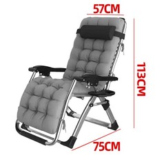 190cm Null-Schwerkraft-Liegestuhl abnehmbarer Watteauflage, klappbar verstellbar