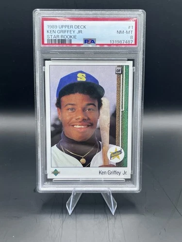 New Listing1989 Upper Deck - Star Rookie Ken Griffey Jr #1 (RC) PSA 8