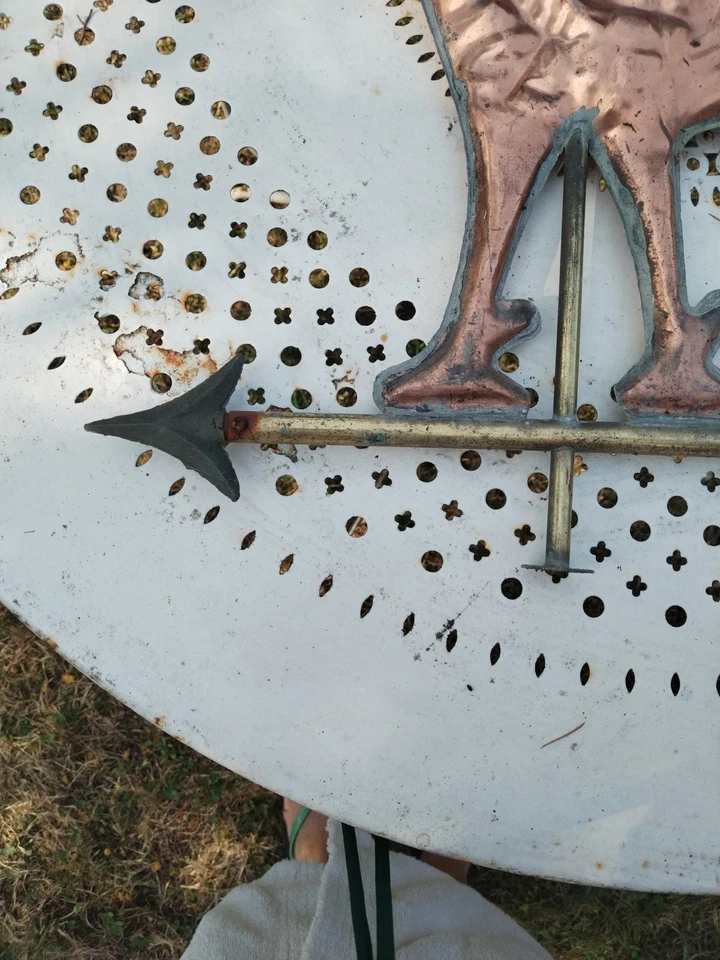 Coq Girouette Cuivre Et Laiton - Photo 4/4