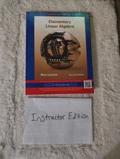 Instructor Edition: Elementary Linear Algebra...