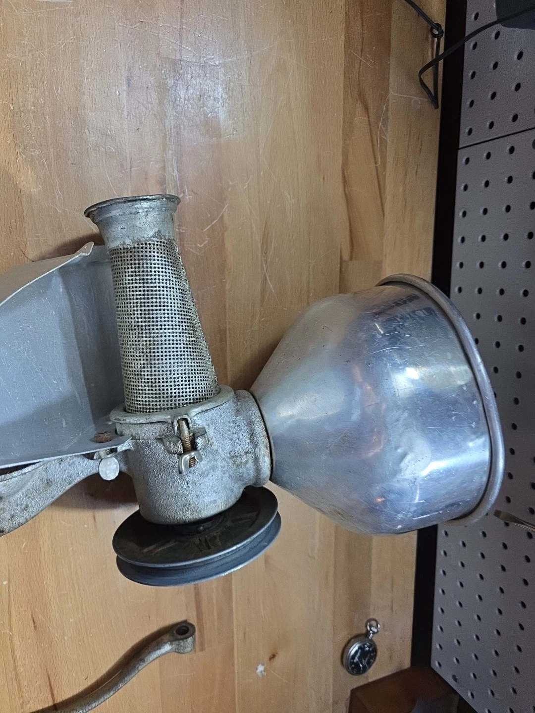 Vintage The Original All Metal SQUEEZO STRAINER by Garden Way with Funnel