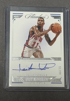 2021 Isiah Thomas Panini Flawless Distinguished Auto /25 #DIS-ISI
