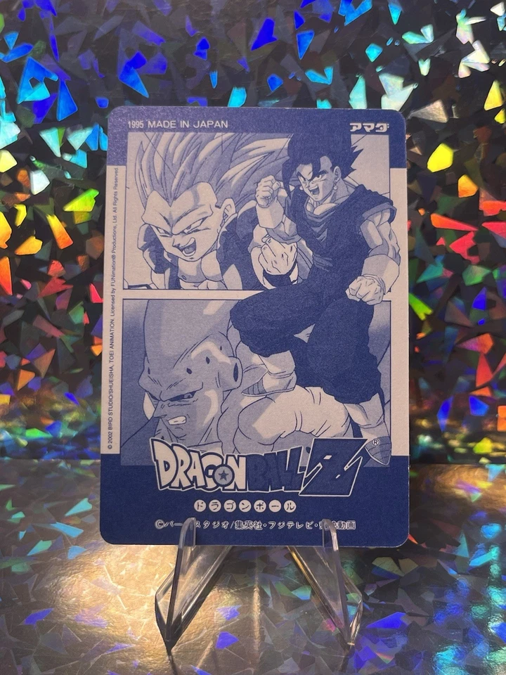DRAGON BALL Z - Japanese Platina Card  #PC-36- SS VEGETA Silver Foil 1994 Amada - Image 4 of 4
