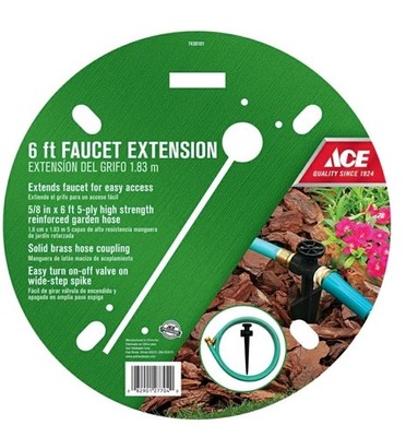 Ace 5/8 in. D X 6 ft. L Medium Duty Faucet Garden Hose Extender
