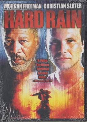 Hard Rain DVD VIDEO MOVIE action thriller Morgan Freeman Christian Slater SEALED