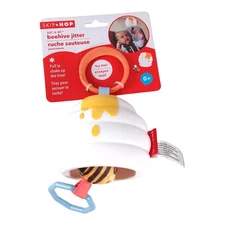 Skip Hop Jitter Beehive Baby Toy Retracting Vibrating Shaking Plush NEW