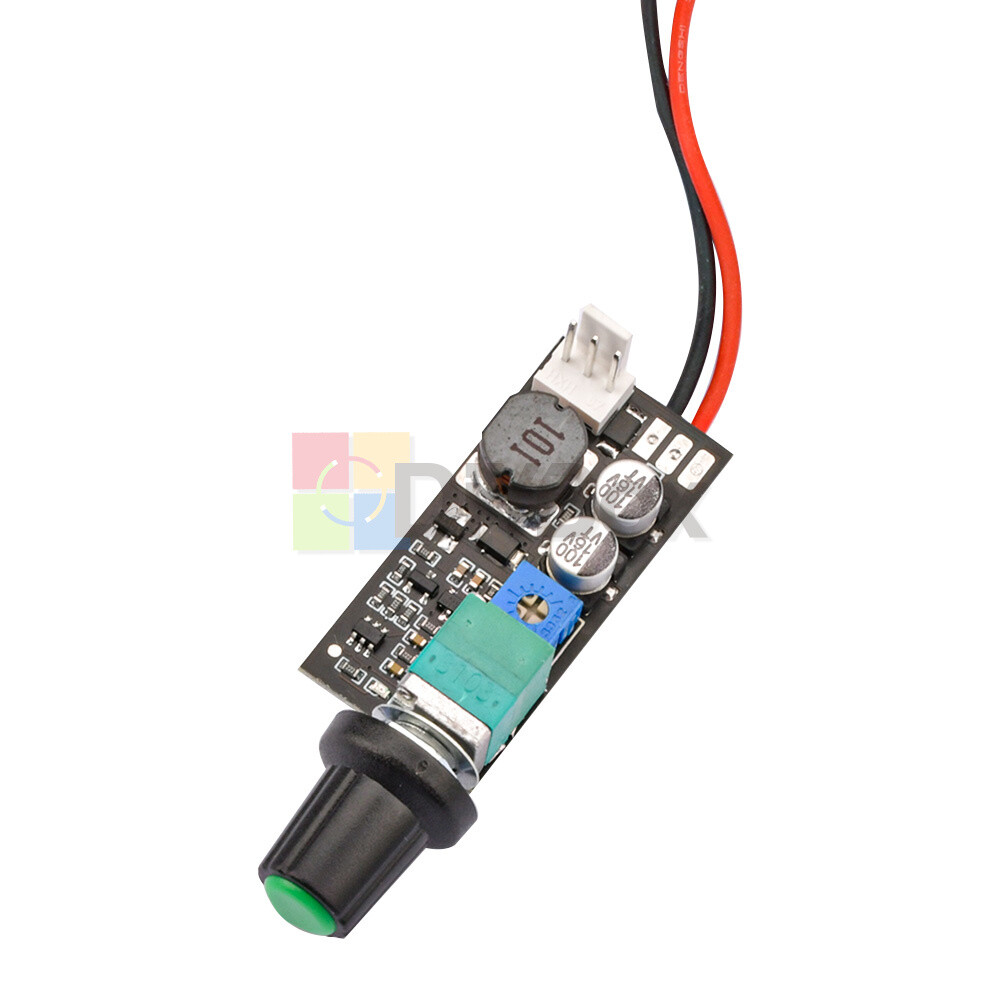 DC 5-12V PWM Fan Governor Speed Control with Knob 2-3 Wire Switch Fan Regulation