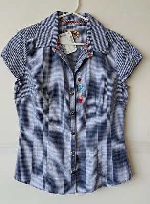 Stockerpoint Bluse - Blau / Kariert - Gr. 38 - NEU mit Etikett
