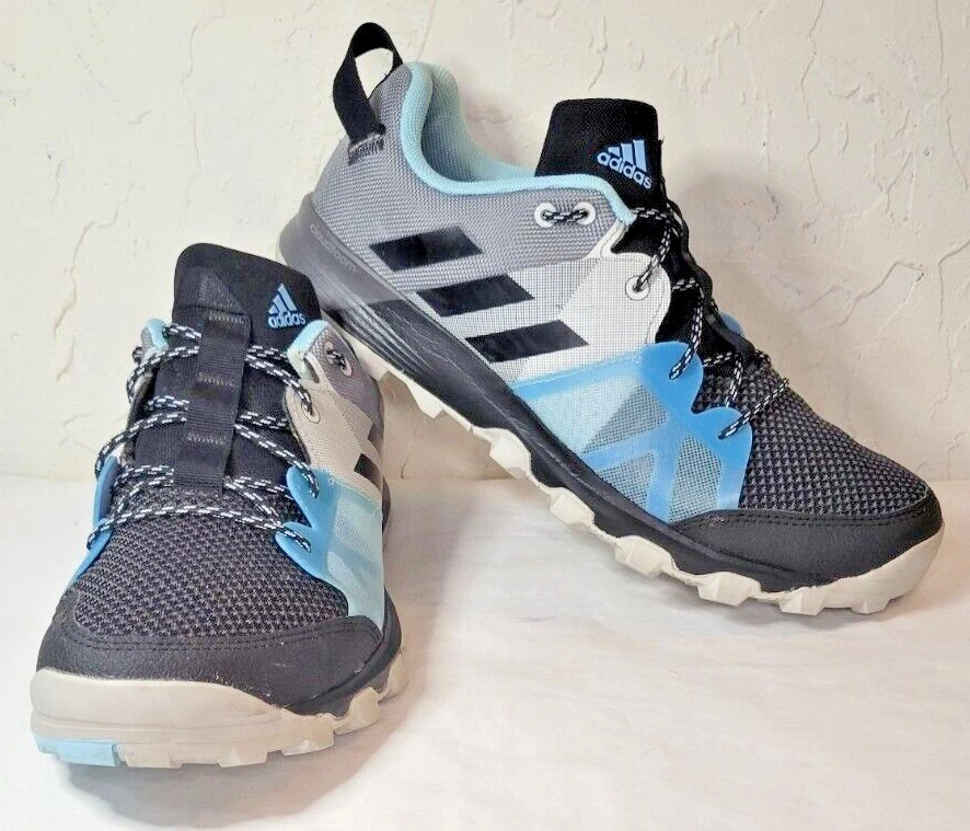 Adidas Kanadia TR8 Blue White Trail Running Shoes Women&#039;s 10 | eBay