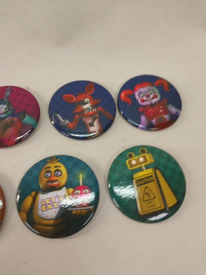 PAX West 2024 (7) Button Pin Lot Five Nights Freddy’s FNAF 10th BIRTHDAY Fazbear - Image 4 of 4