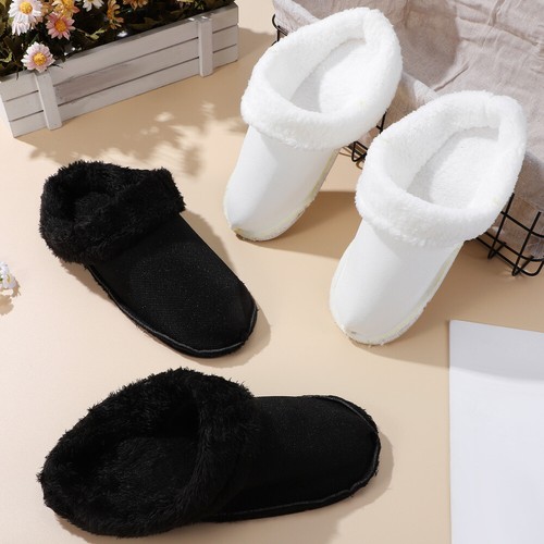 2 Pairs Hole Plus Velvet Shoe Cover Warm Insole Miss Fluffy Inserts - Imagen 3 de 11