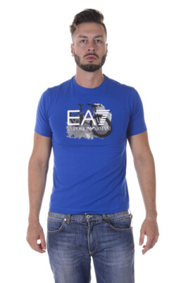 Emporio Armani EA7 T-Shirt Sweatshirt Man Blue 6YPTB7PJ18Z 1598 Sz M MAKE OFFER