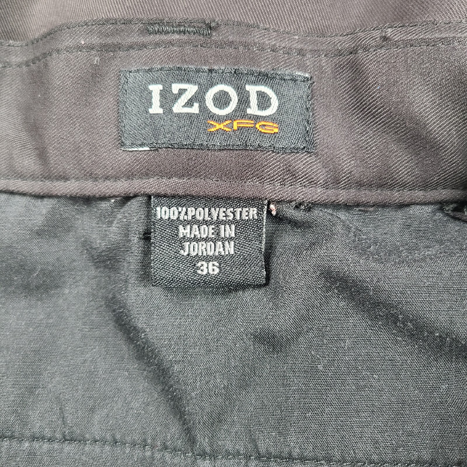 IZOD XFG Golf Shorts Men's Size 36 Black Twill Polyester Pleated Front thumbnail 11