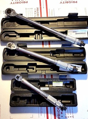 1/4 3/8 1/2 Drive Click Type Torque Wrench Snap Socket Set