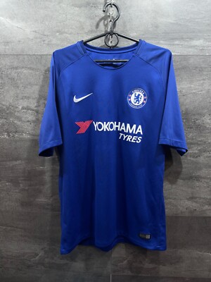 CHELSEA 2017 2018 HOME FOOTBALL SHIRT SOCCER JERSEY NIKE 905513