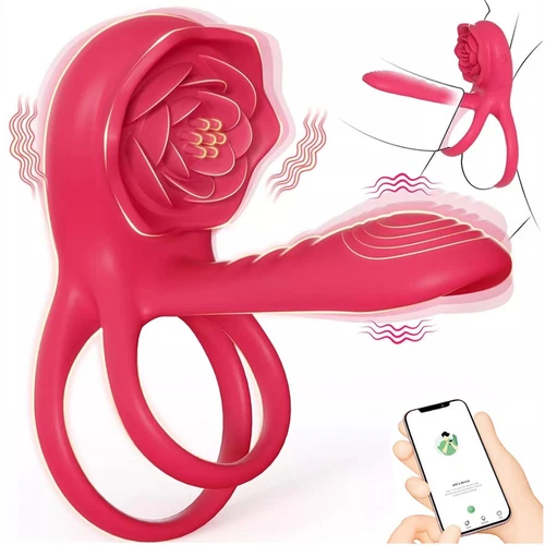 Penis Cock Ring Vibrator G-Spot Dildo Massager Sex Toys For Women Men Couples US - Picture 1 of 9