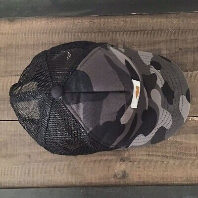 A Bathing Ape × Carhartt Collaboration Black Camo Trucker A Bathing Ape × Carhartt Collaboration Black Camo Trucker
