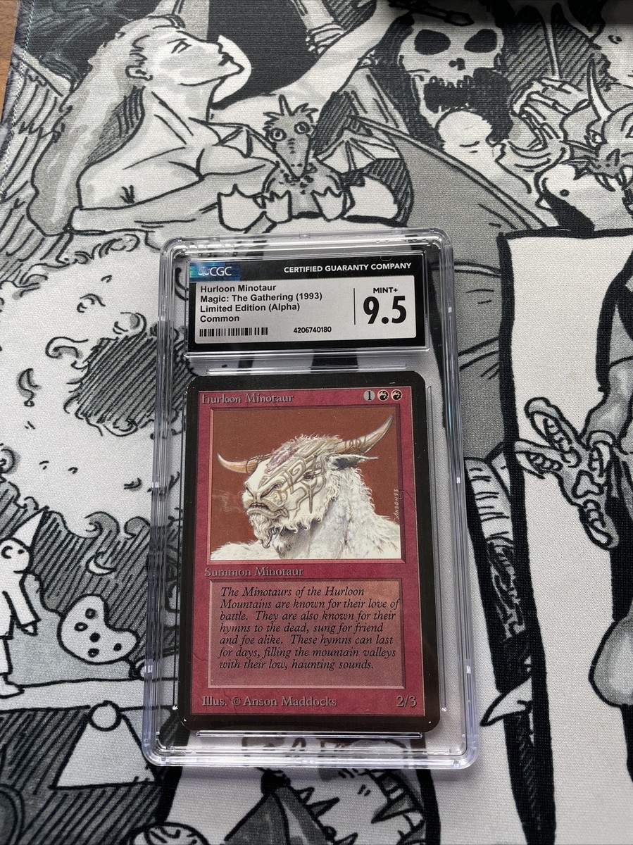 Hurloon Minotaur - CGC 9.5 - Alpha - Magic: The Gathering (MTG) | eBay
