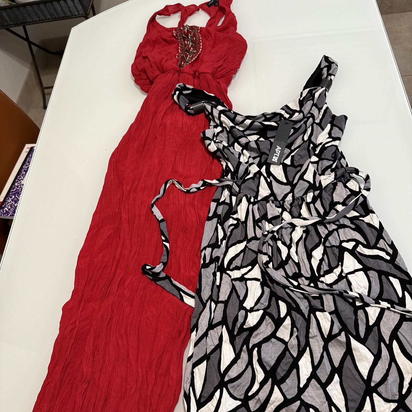 Love Reign Red Black White Apt 9 Dress New S Small Vs15