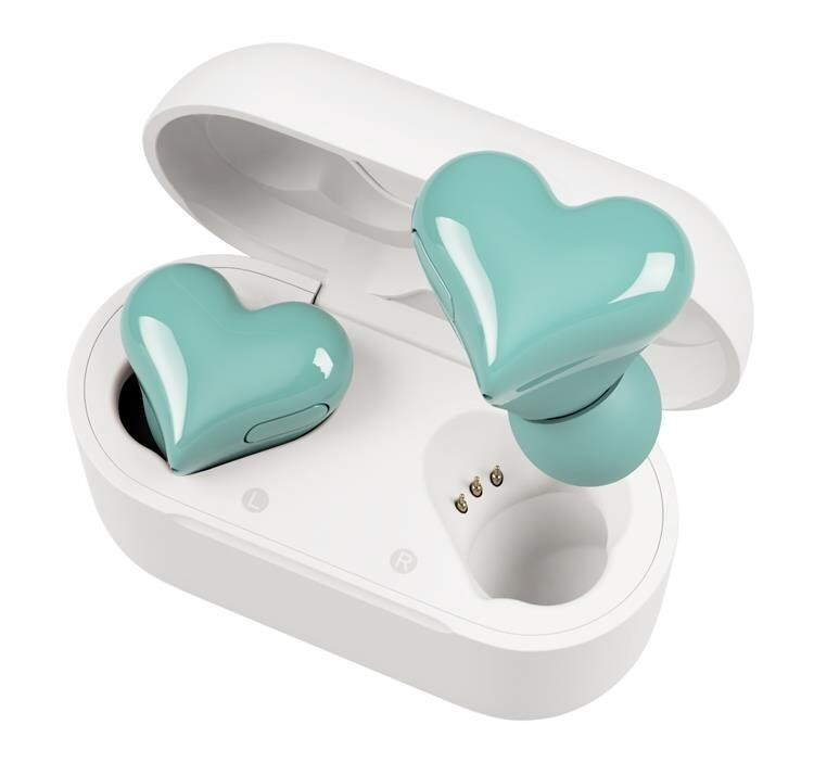 Softbank Selection Heart Buds Wireless Earphones Blue