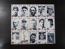 1990 Target Dodgers Uncut Sheet 15 Cards Mike McCormick Bill Harris Dick Siebert