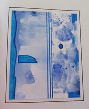 Abstract Watercolour Composition Modern Signature Hegas