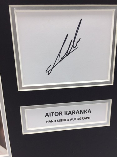RARE Aitor Karanka Signed Photo Display + COA AUTOGRAPH MIDDLESBROUGH FOREST - Picture 3 of 3