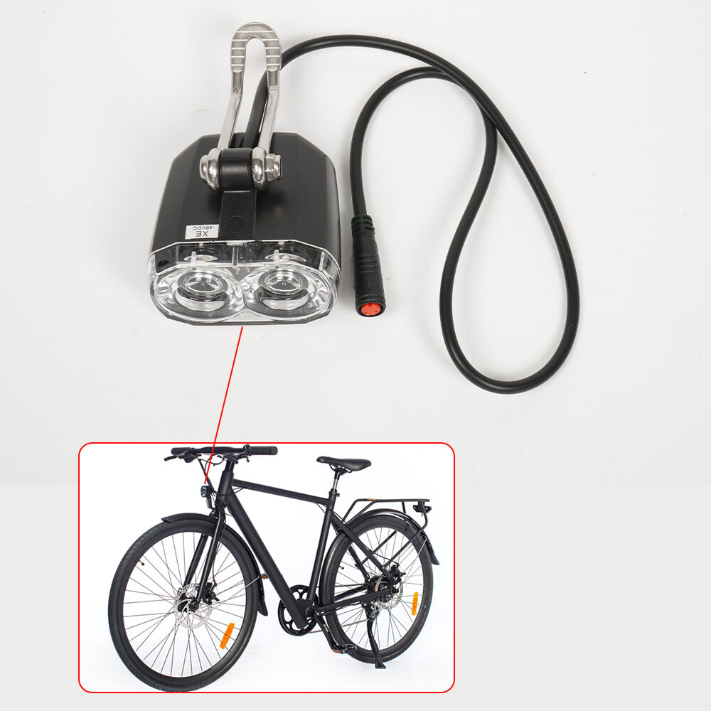 LED Headlight EBike Front Light Spotlight Electric Bicycle 660V Universal US eBay