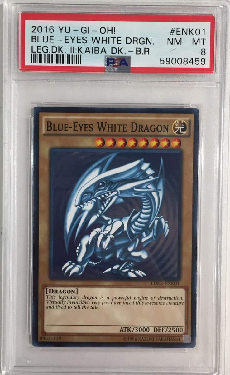 BLUE-EYES WHITE DRAGON 1ST Non-Holo Yu-Gi-Oh! LDK2-ENK01 PSA BLUE-EYES WHITE DRAGON 1ST Non-Holo Yu-Gi-Oh! LDK2-ENK01 PSA