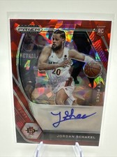 2021-22 Panini Prizm Draft Picks Autographs Prizms Red Ice Jordan Schakel Auto