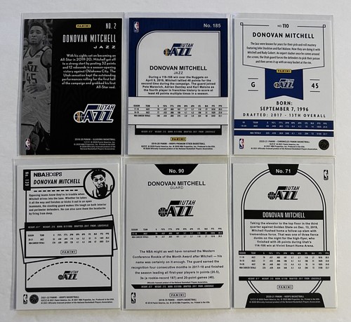 Lotto Donovan Mitchell 2018-19 NBA Hoops 19-20 Premium Stock Illusions Jazz Cavs - Foto 2 di 5