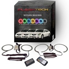 RGB Angel Eye LED Halo kit with RF Remote for 2007-2008 Nissan Maxima Headlights