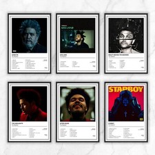 The Weeknd Full Collection Music Album Cover Poster Music Gift A3 A4 A5