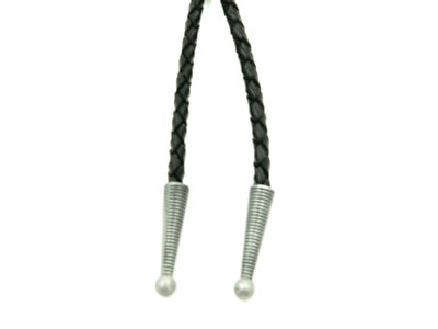 4mm Black Bolo Braided Leather Cord Premium German Quality