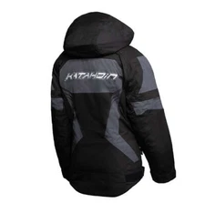 KATAHDIN GEAR DAGGER JACKET WOMENS, BLACK/GREY - X-LARGE