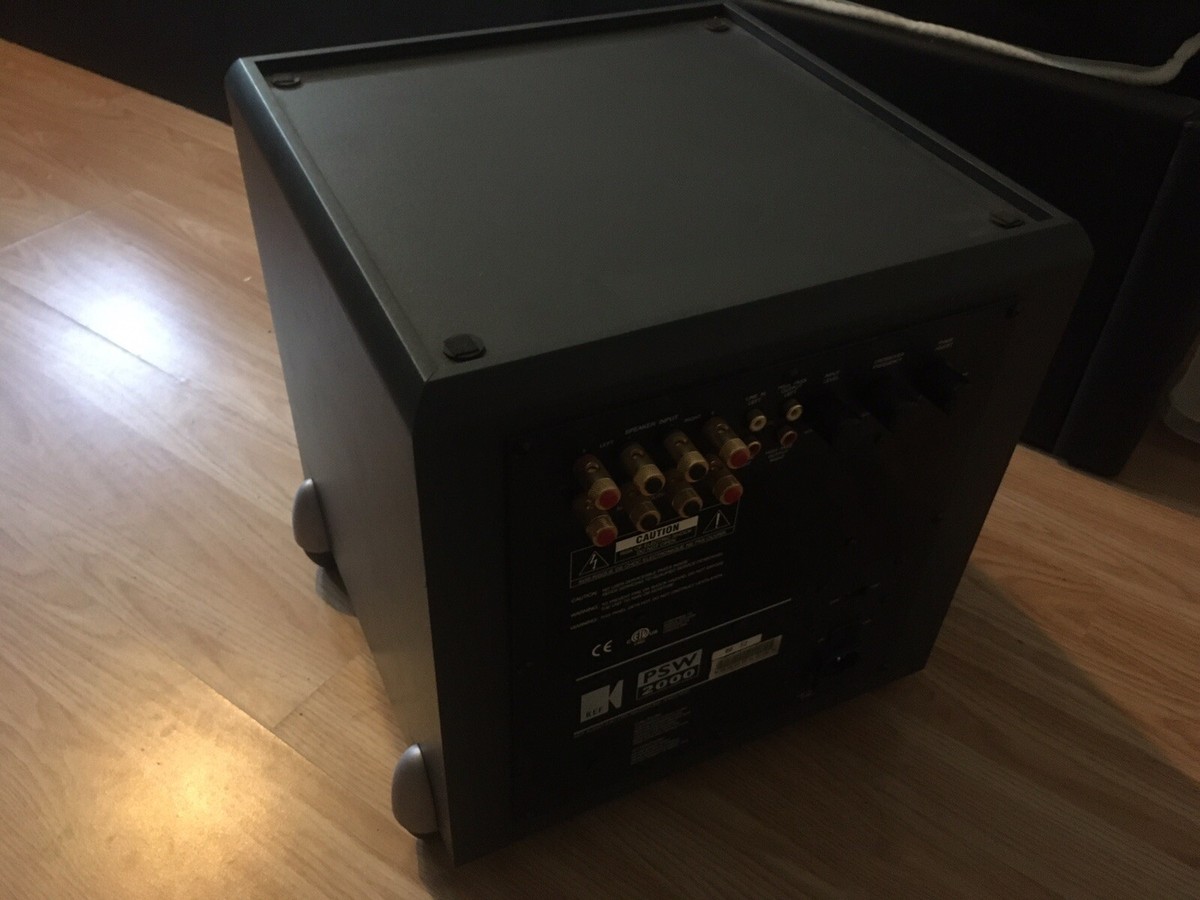 KEF PSW2000 Active Subwoofer Black/ Dark Grey | eBay UK