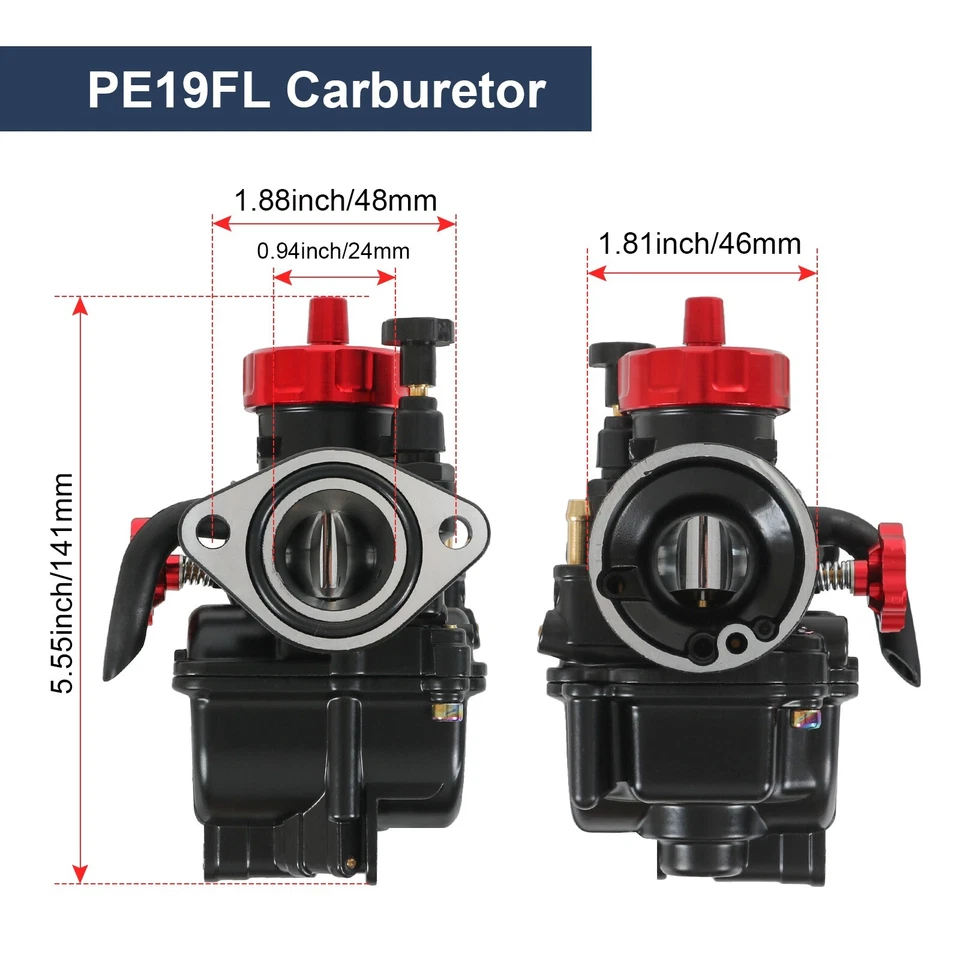 Carburador 19 mm CARB para DS80 CRF125F KLX110 SR125 DR100 BULL PREDATOR 125 Foto 3 de 4