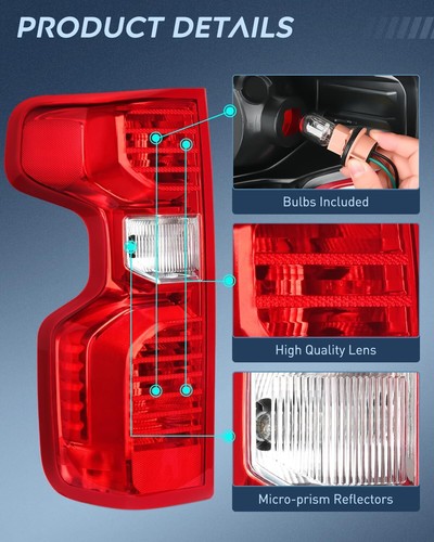 Nilight Taillight Assembly Compatible with 2019 2020 2021 Chevy Silverado 1500 - Picture 28 of 36