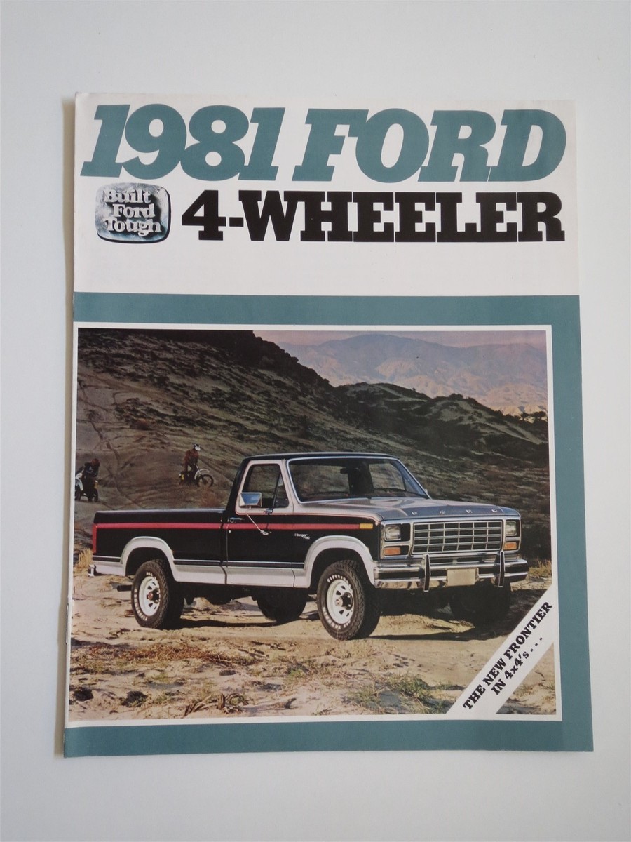 1981 FORD F150 F250 F350 4x4 4-WHEELER DEALERSHIP SALES BROCHURE