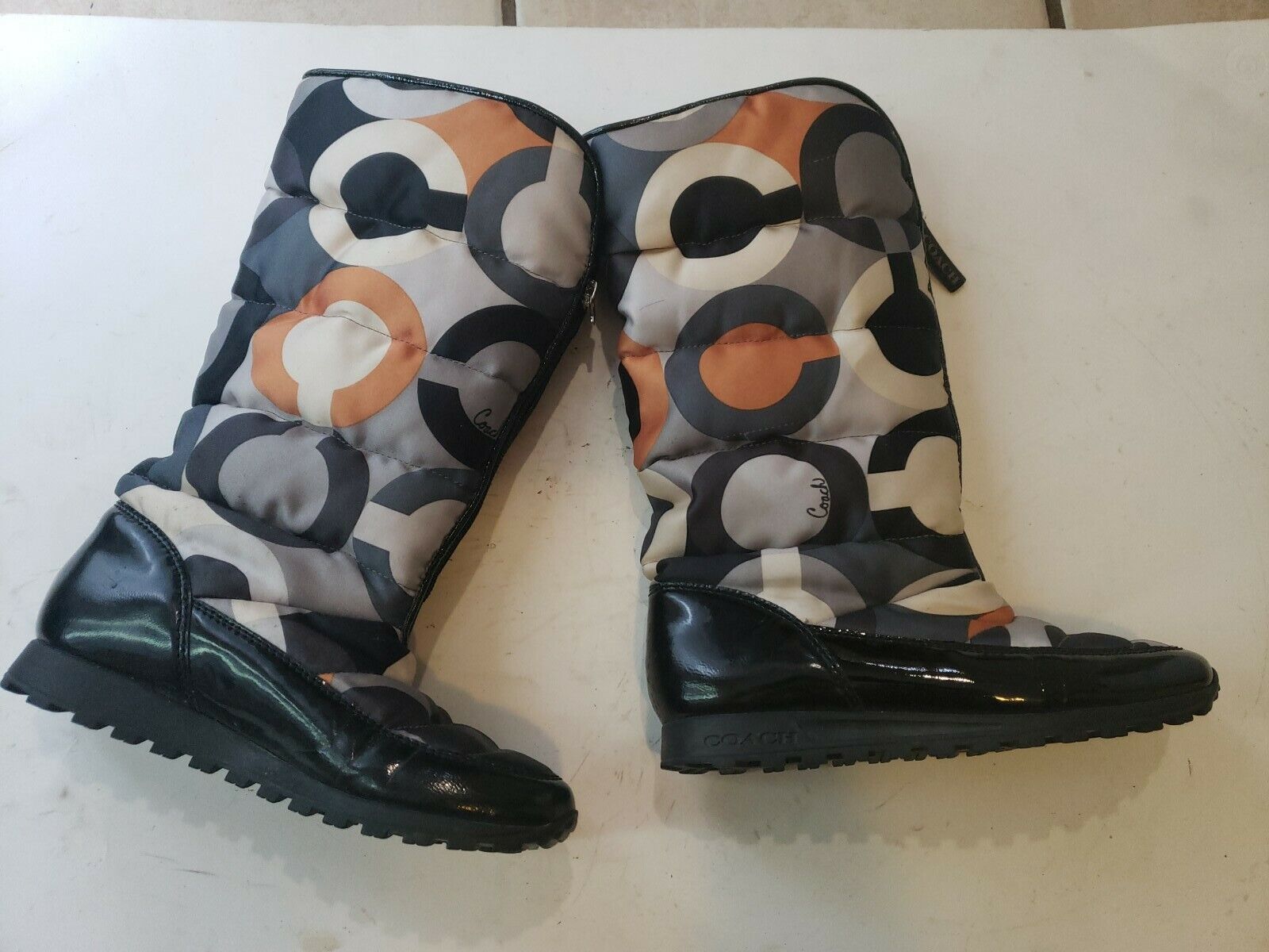 coach optic art jolt puffer quilted wintrr boots … - image 1